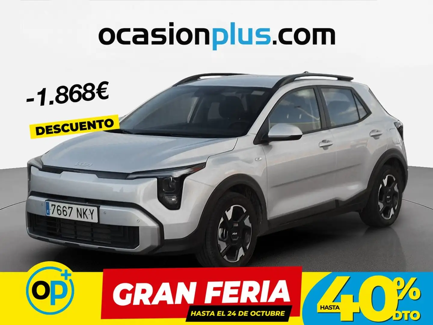 Kia Stonic 1.0 T-GDi MHEV Concept 100 Gris - 1