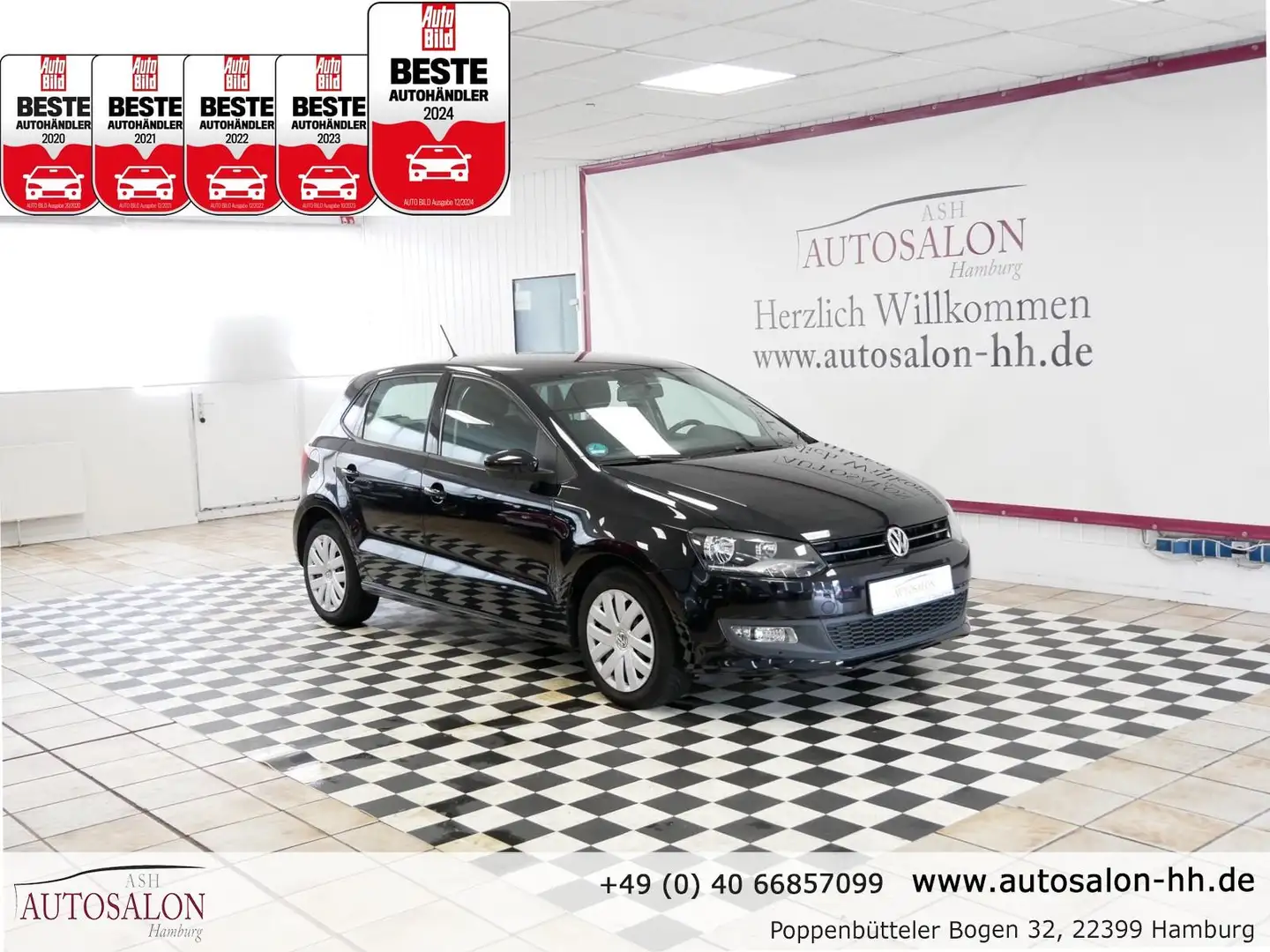 Volkswagen Polo 1,4 Comfortline.*2Vorb*TÜV & Service Neu*Klima*8Re Schwarz - 1