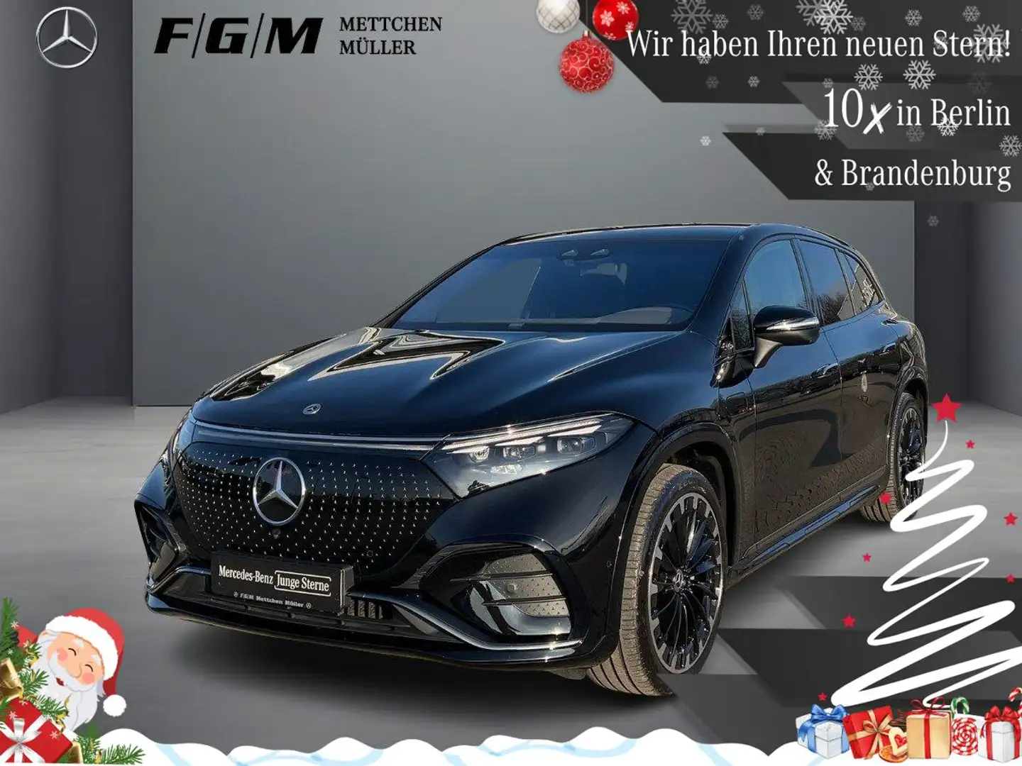 Mercedes-Benz EQS 580 4M AMG Line Burm|DigiLight|HeadUp|KeyGo Schwarz - 1