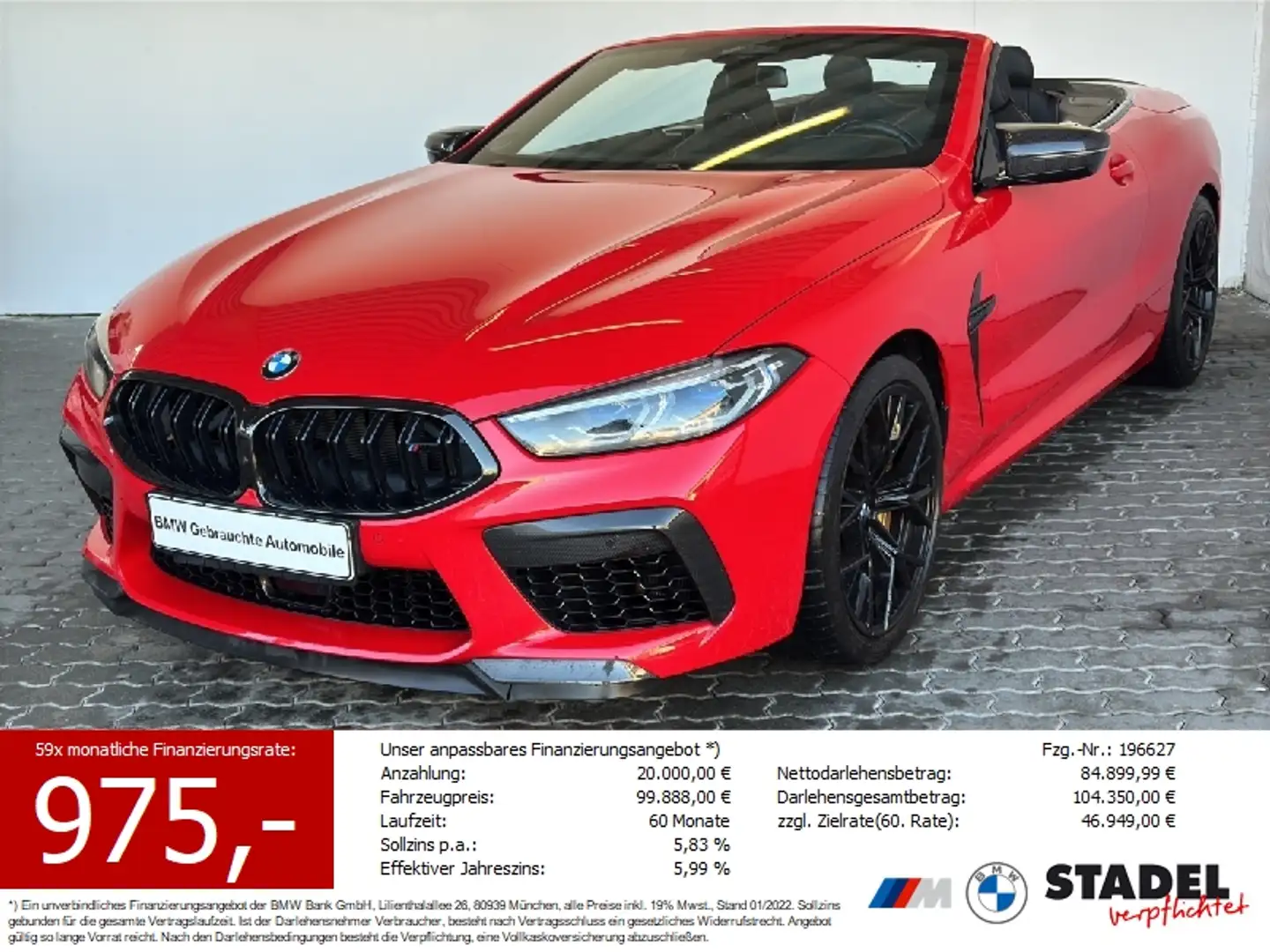 BMW M8 Cabrio Competition Navi.Laser.B&W.ACC.360° - 1
