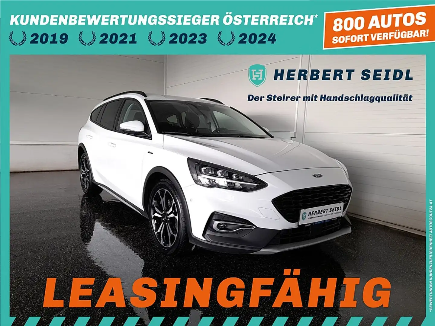 Ford Focus Turnier Active X 2,0 EcoBlue Aut. *VOLL-LED / N... Weiß - 1