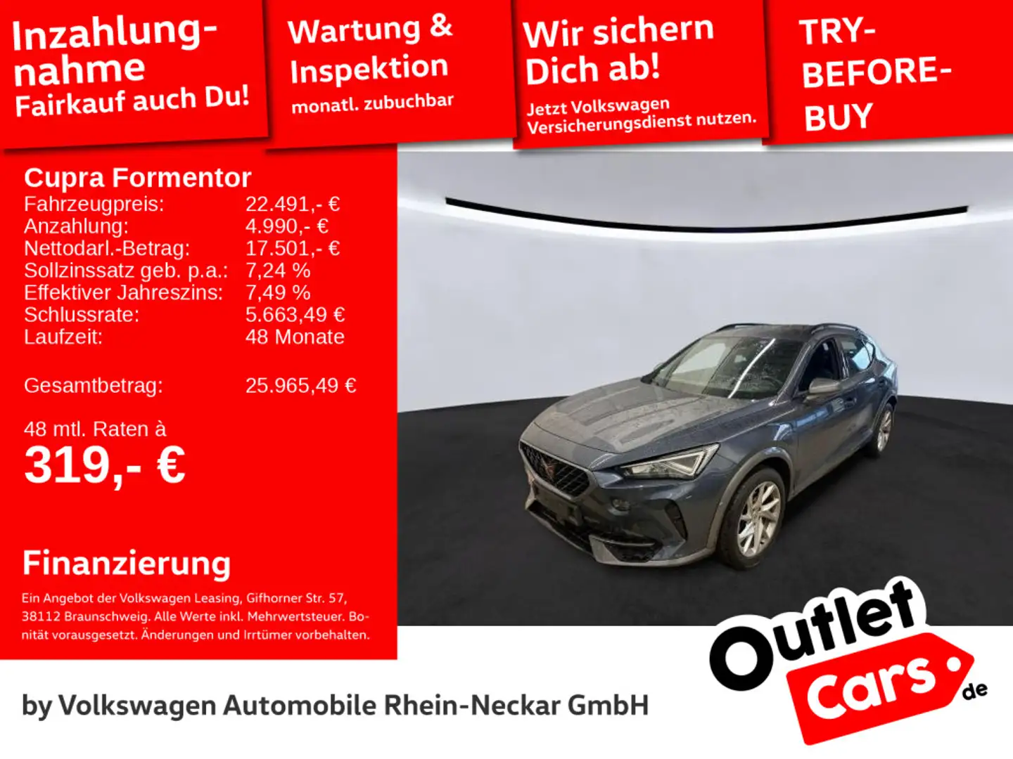 CUPRA Formentor 1.5 TSI DSG LED Navi Kamera uvm Grau - 1