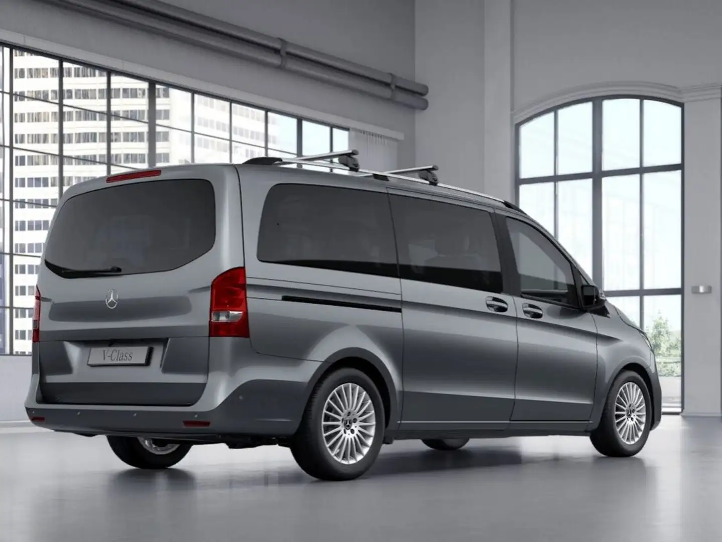 Mercedes-Benz V 250 d EDITION Lang PANORAMA+SPORT-PAKET+SHZG Grijs - 2