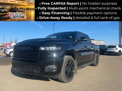 Black 2025 RAM 1500 Pickup Truck 8-Speed Automatic