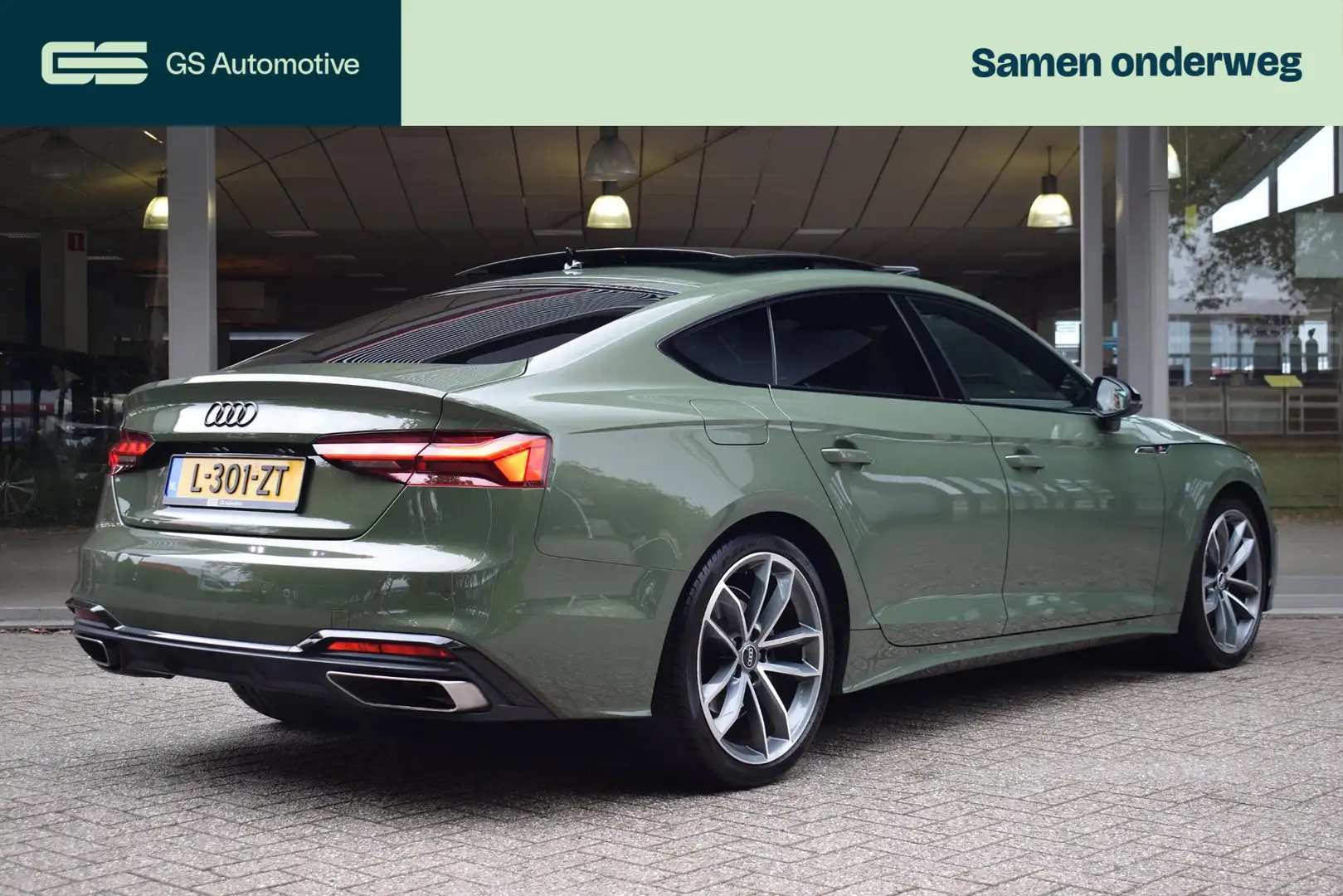 Audi A5 Sportback 40 TFSI S edition Competition Grün - 2