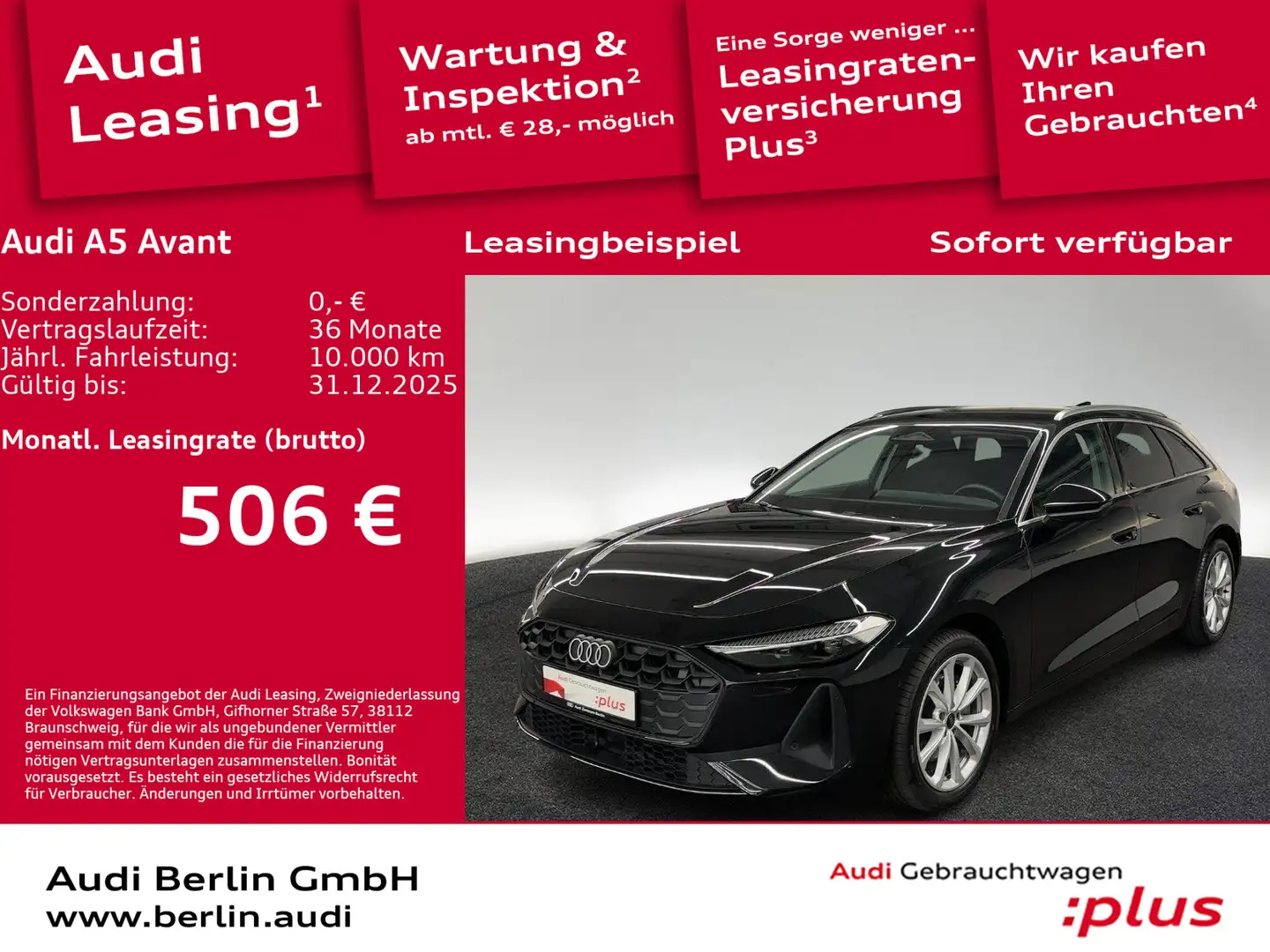 Audi A5 TFSI S tr. NAVI AHK MATRIX 360° VIRTUAL Schwarz - 1