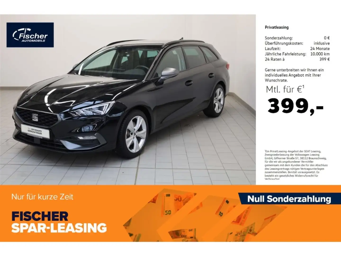 SEAT Leon Sportstourer 2.0 TDI FR Schwarz - 1