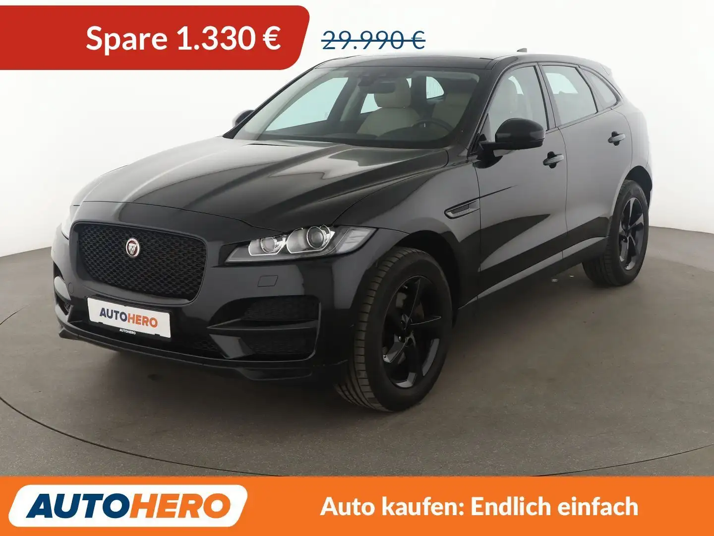 Jaguar F-Pace 30d Prestige AWD Aut.*NAVI*LED*CAM*ACC*SHZ* Noir - 1