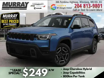 Blue 2026 Jeep Cherokee SUV / Crossover Four-Wheel Drive Automatic