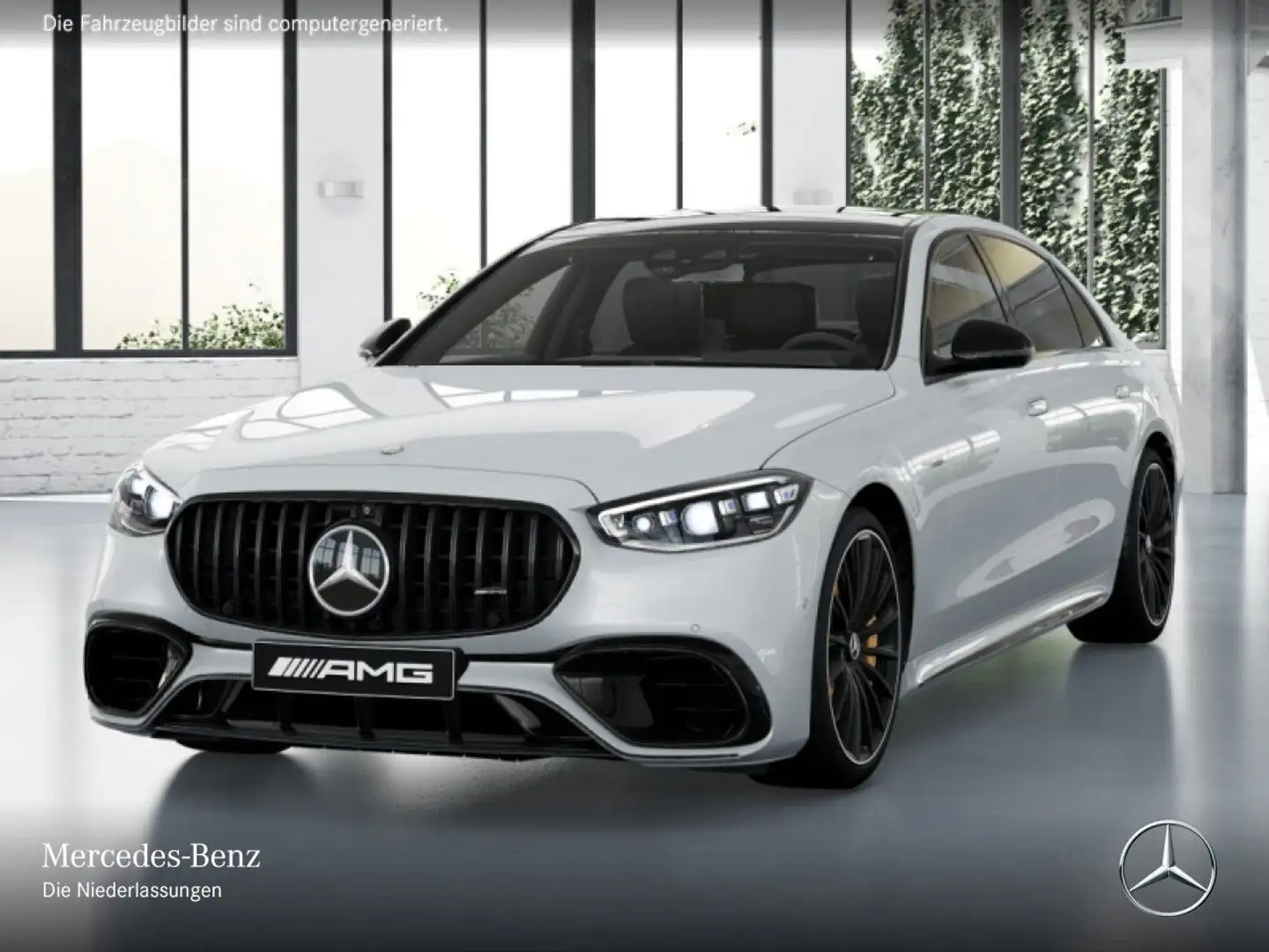 Mercedes-Benz S 63 AMG S 63 E PANO+360+DIGITAL-L+BURMESTER3D+FAHRASS+TV Weiß - 2
