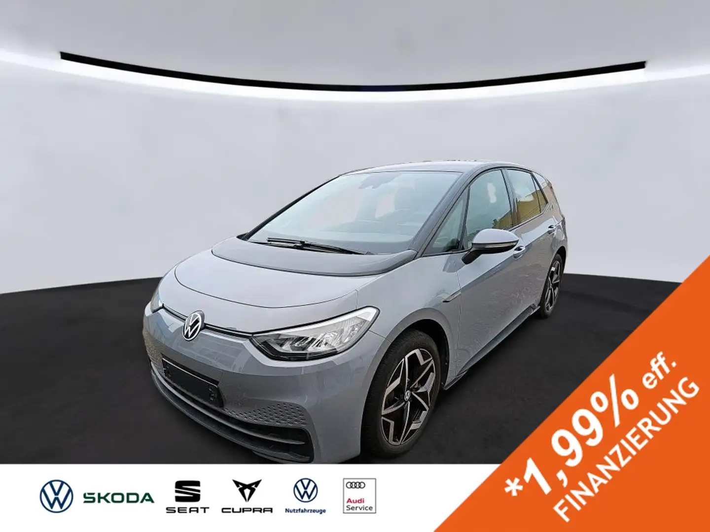 Volkswagen ID.3 PURE PERF. 55 kWh +LED +CARPLAY +19" +NAVI +DAB+ Grau - 1