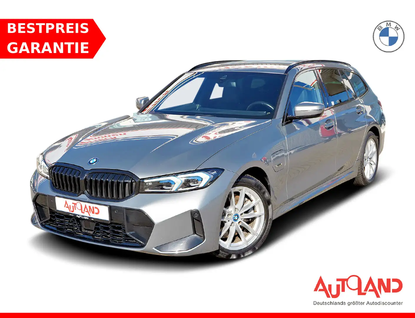 BMW 330 330e M-Sport Touring PHEV LED ACC Navi Gris - 1
