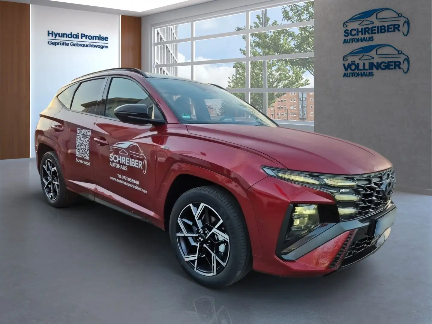 Hyundai TUCSON N Line Hybrid 4WD 215PS 6-AT/Navi/SD/ECS Rot - 2