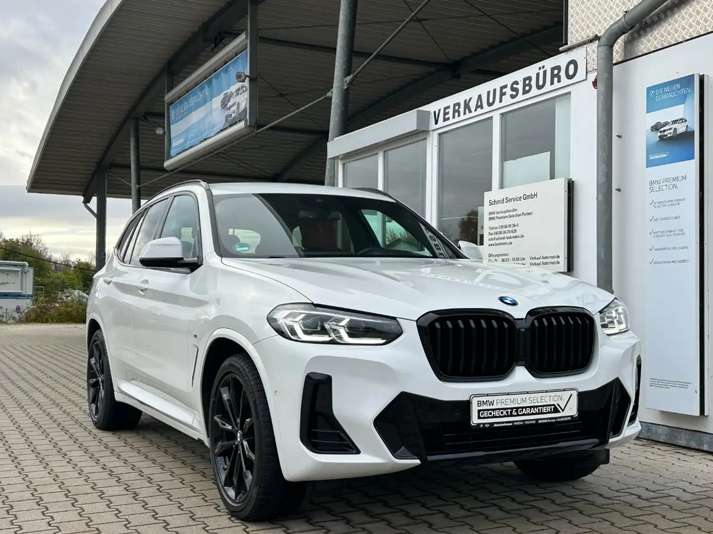 BMW X3 xDrive20d M-Sport Ind.MerinoLeder 2.J.GARANTIE Weiß - 2
