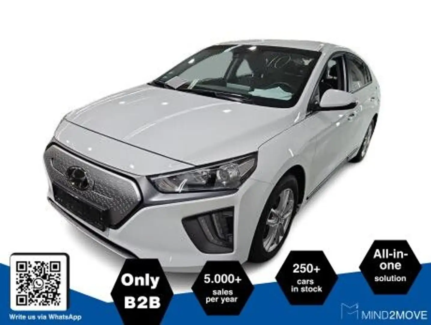 Hyundai IONIQ Trend-Paket Elektro ACC+NAVI+8-FACH Blanc - 2