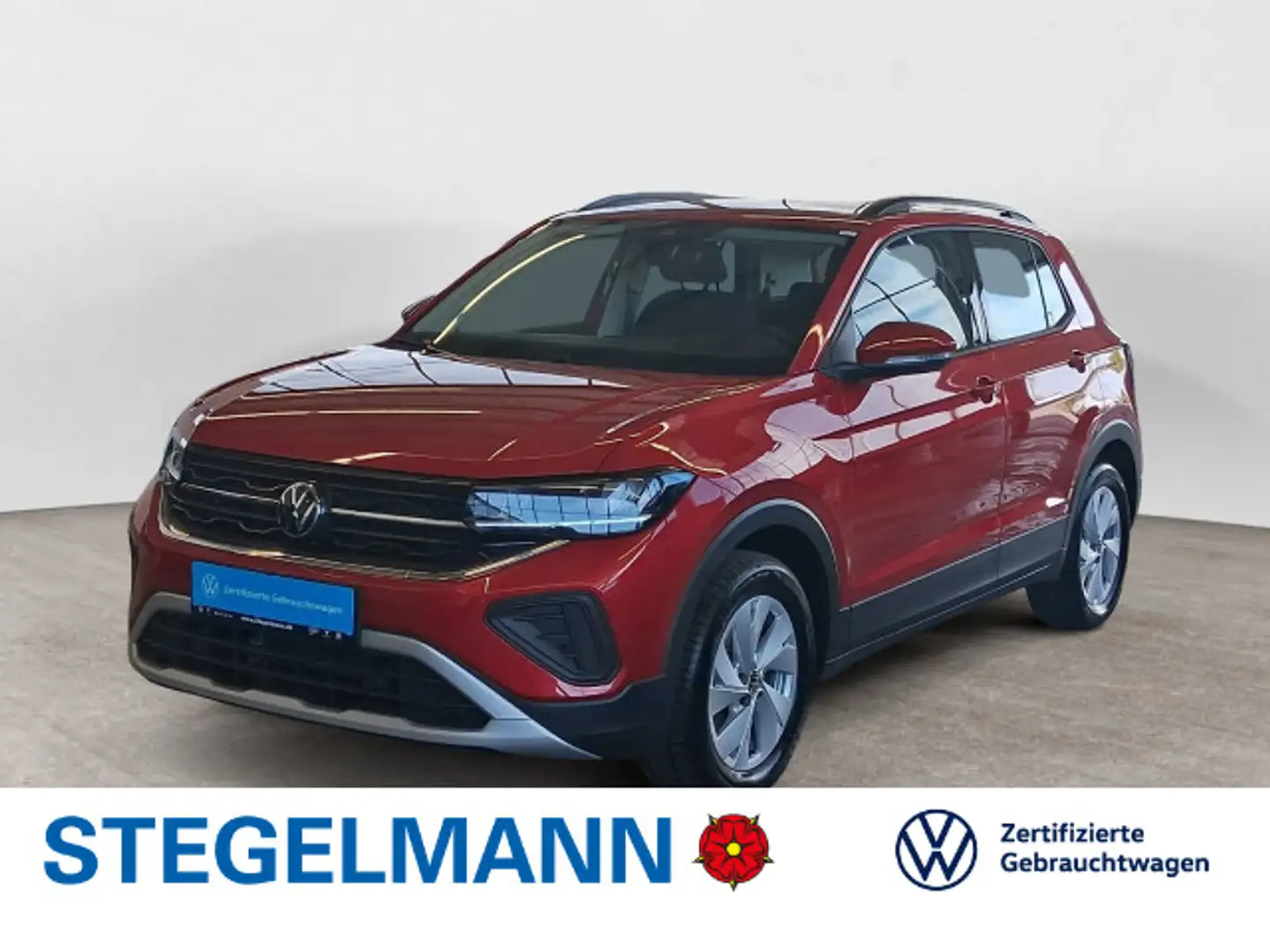 Volkswagen T-Cross 1.0 TSI Facelift Life *AHK*LED*Navi*+3J. Rot - 1