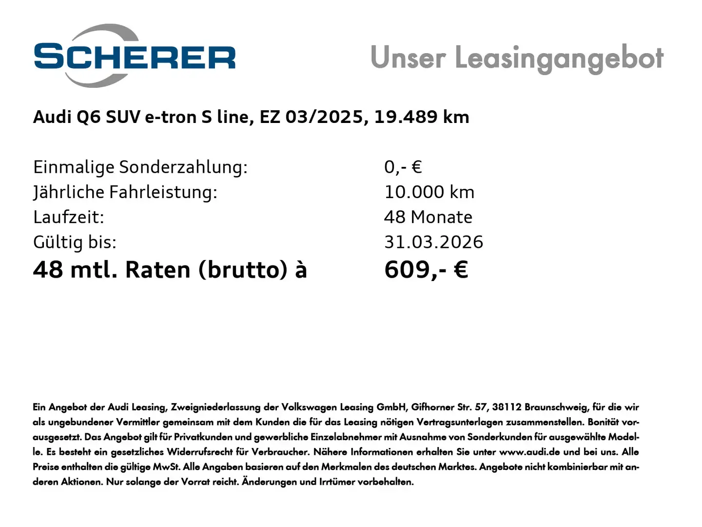 Audi Sonstige Q6 e-tron quattro 285 kW Grau - 2