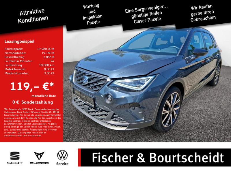 SEAT Arona 1.0 TSI FR KAMERA NAVI ACC FACEL. LED