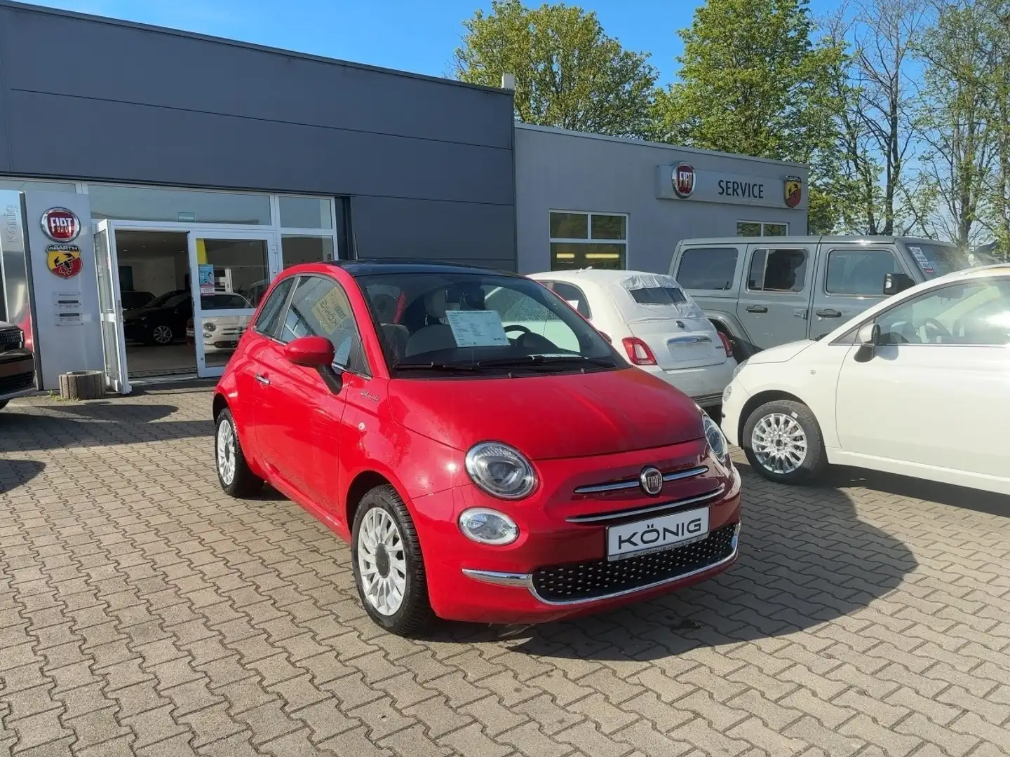Fiat 500 MY22 1.0 GSE Hybrid DOLCEVITA Rood - 2