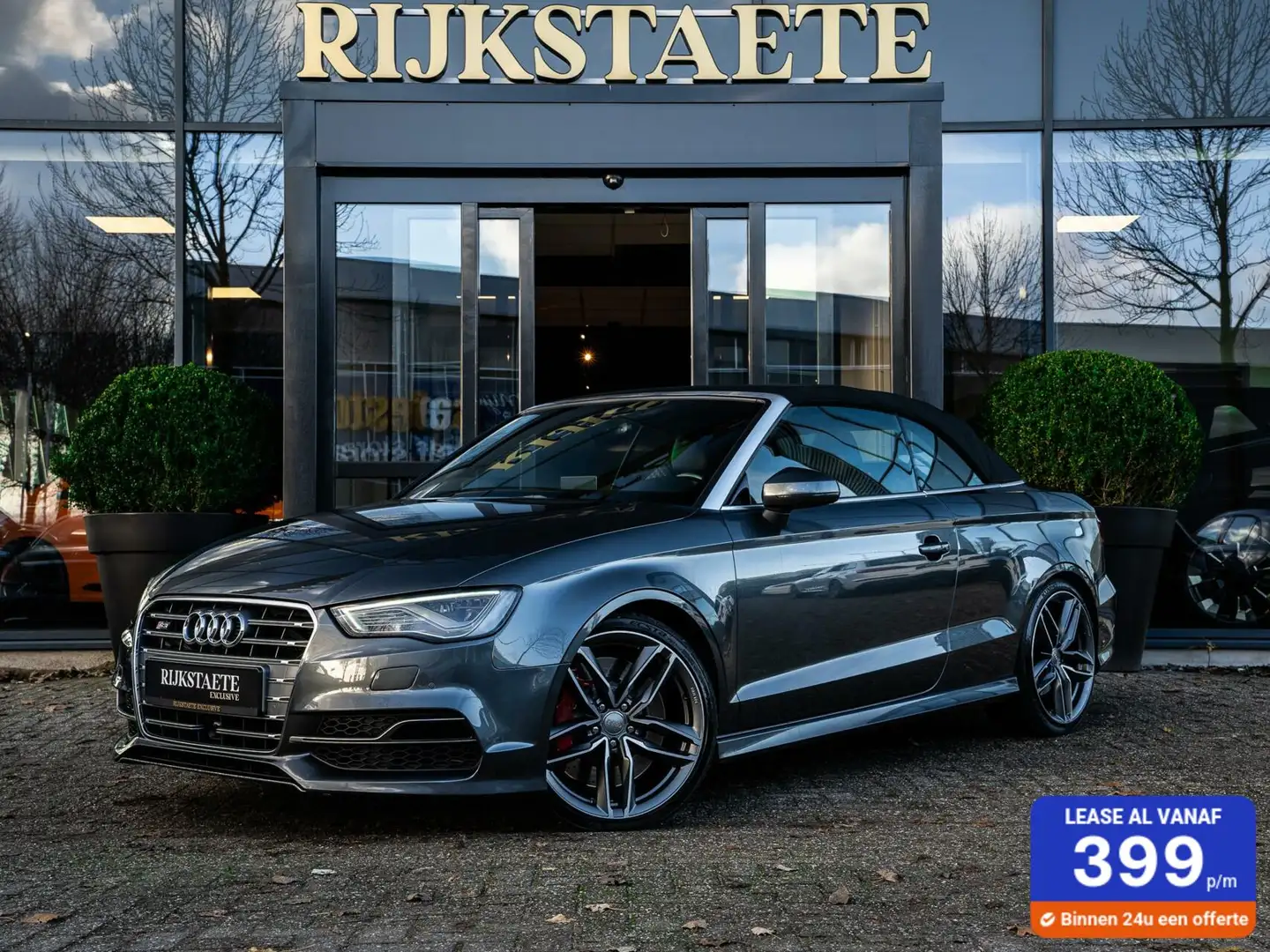 Audi S3 2.0 TFSI Quattro Cabriolet|RS3 UITLAAT|B&O|19''|AC Šedá - 1