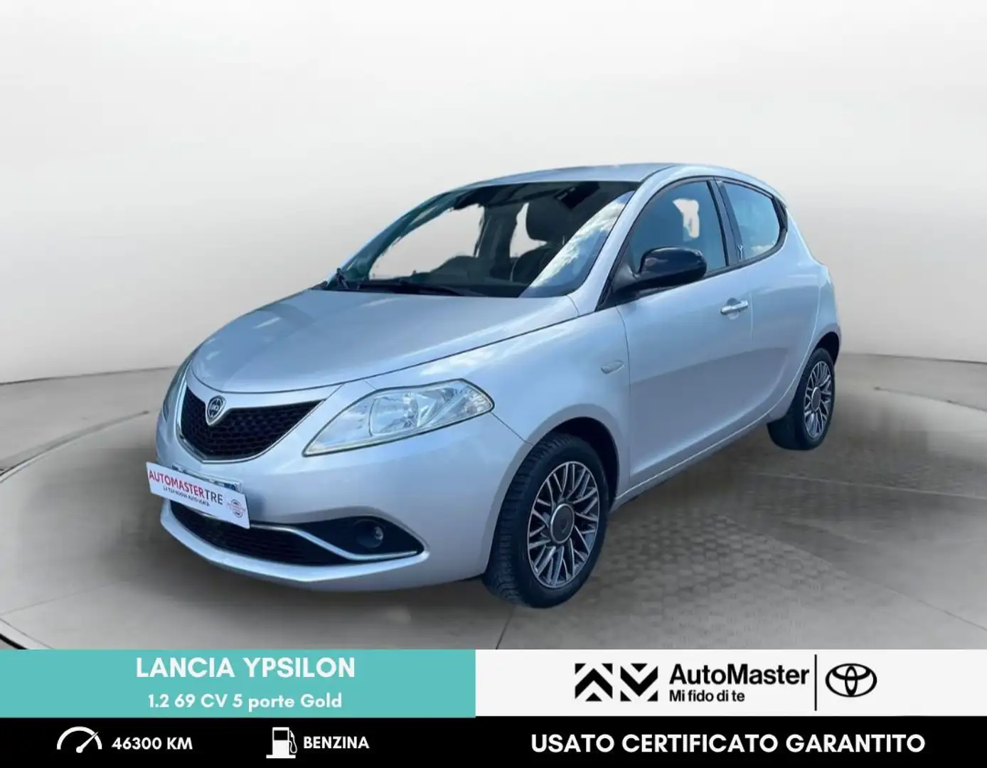 Lancia Ypsilon 1.2 69 CV 5 porte Gold Grijs - 1
