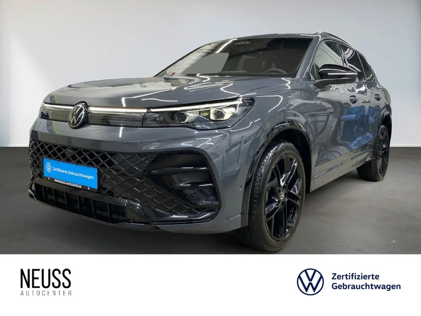 Volkswagen Tiguan 2.0 TDI DSG 4M R-Line AHK+PANO+STANDHZG+HUD+LEDER Grau - 1