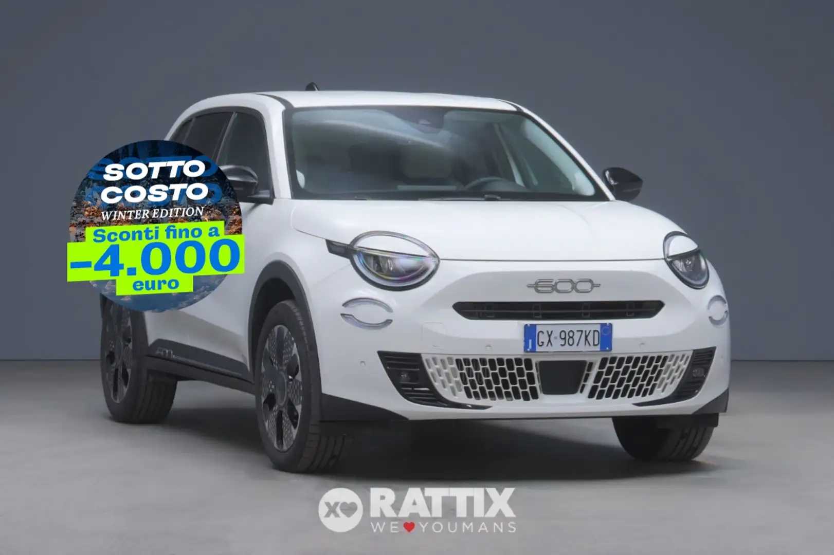 Fiat 600 1.2 Hybrid La Prima Bianco - 1