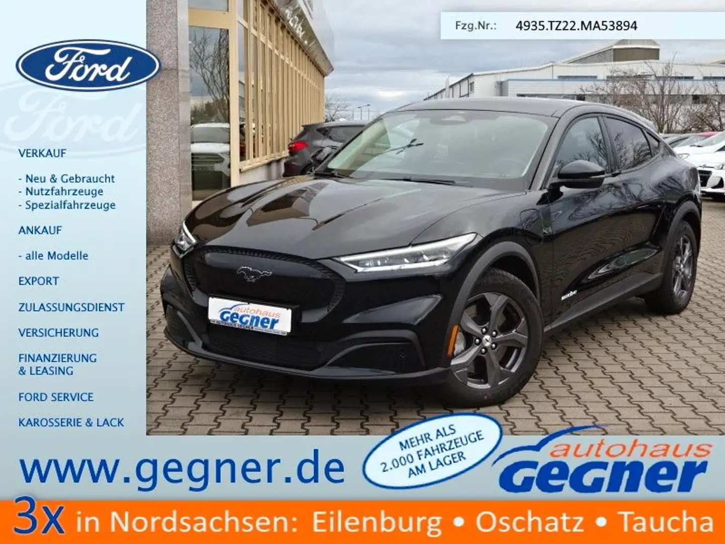 Ford Mustang Mach-E Base AT 72kWh RWD LED Kam Navi Schwarz - 1