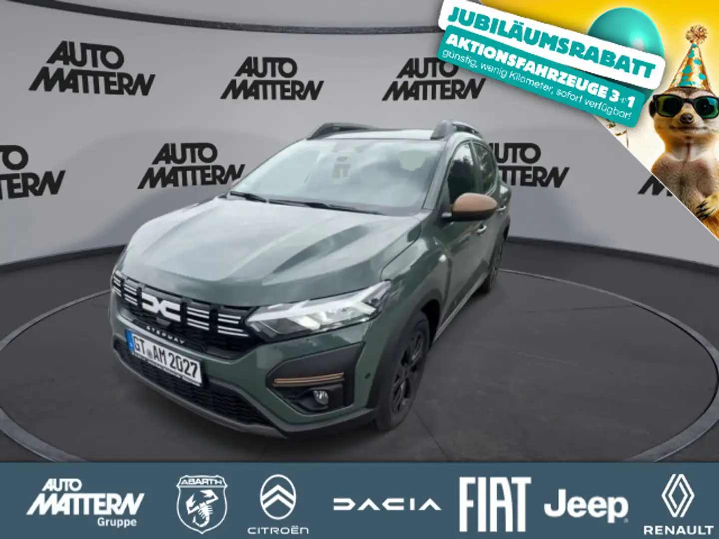 Dacia Sandero TCe 110 Stepway Extreme Kamera SHZ Carpl Grün - 1