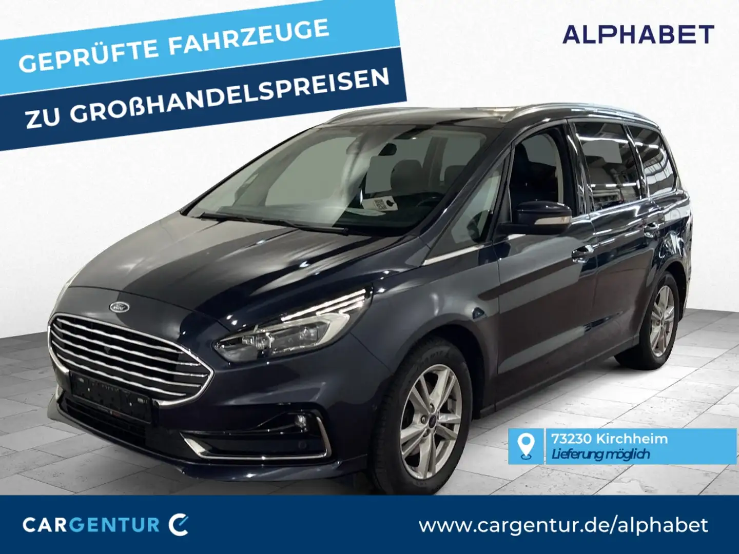 Ford Galaxy 2.0 EcoBlue Titanium AHK StHz ACC BLIS Синій - 1