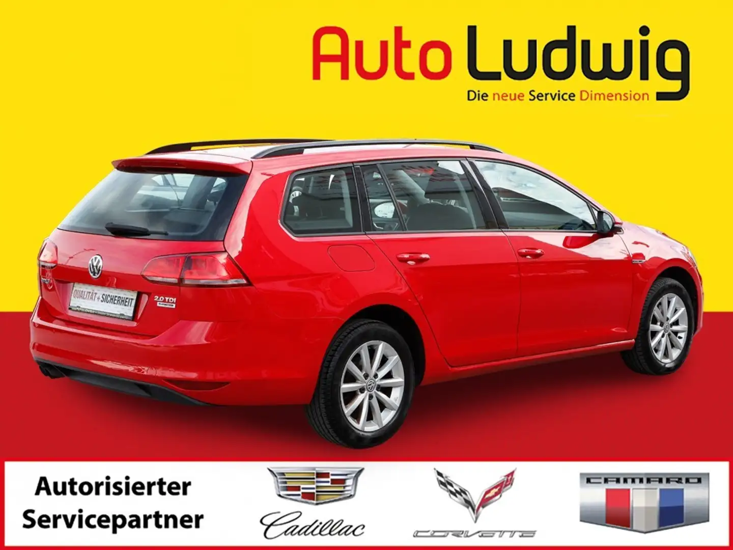 Volkswagen Golf Variant Lounge BMT 2,0 TDI *PDC*SHZ*TEMPOMAT* Rouge - 2