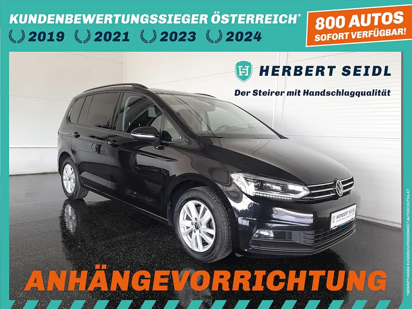 Volkswagen Touran Sky 2,0 TDI DSG *7-SITZER / SKY / LED & FERNLIC... Noir - 1