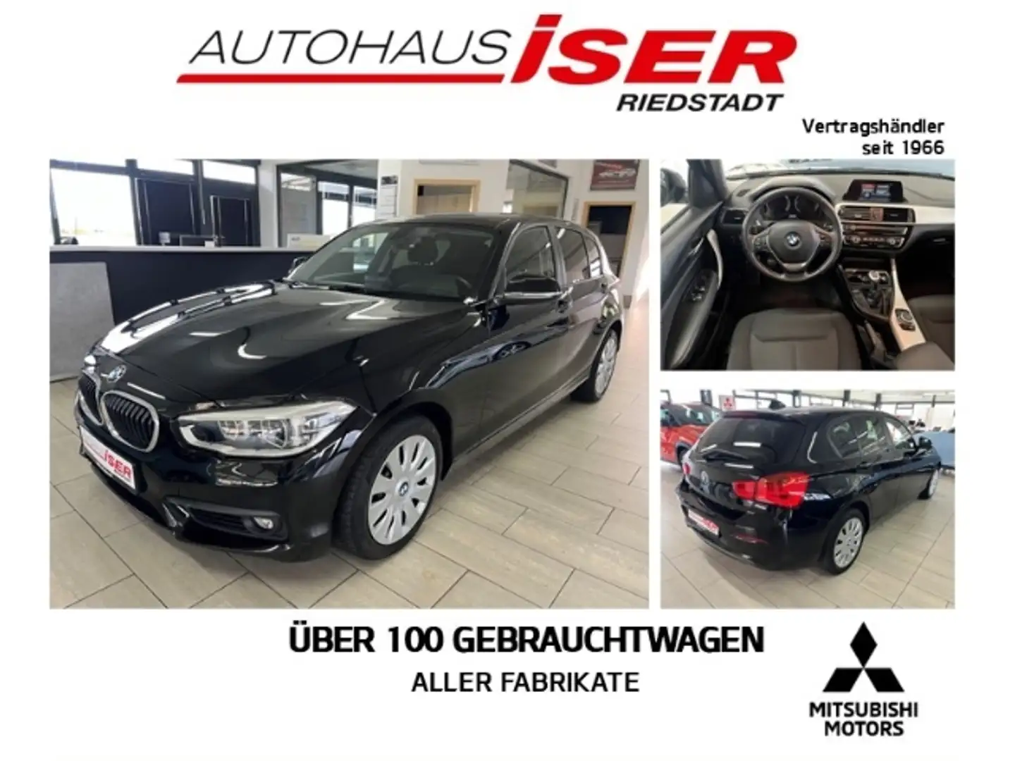 BMW 118 i Advantage Navi Temp Klimaautom PDC Schwarz - 1