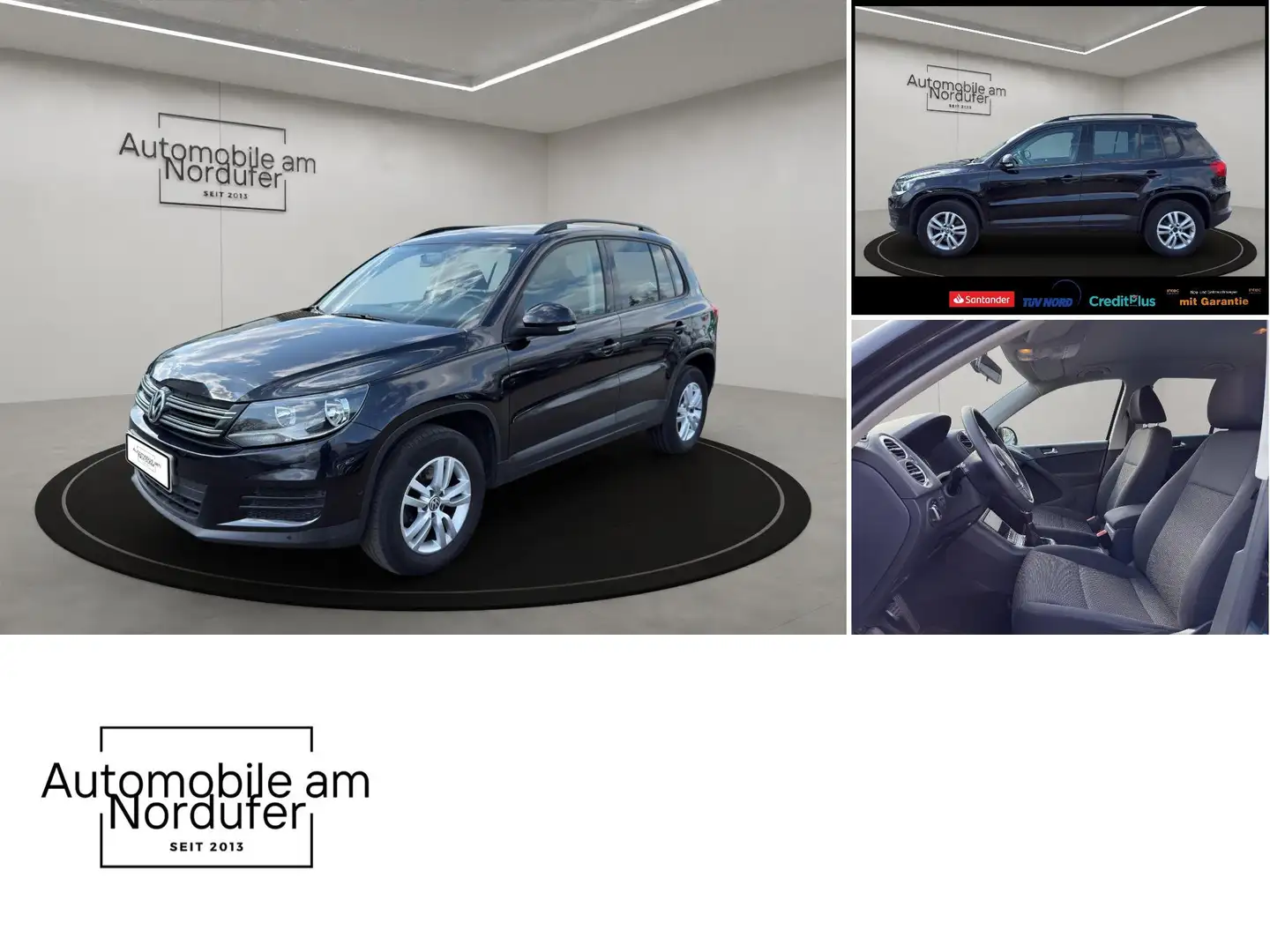Volkswagen Tiguan 2.0 TSI 4Motion-2Hand-Scheckheft-AHK-Navi-PDC Schwarz - 2