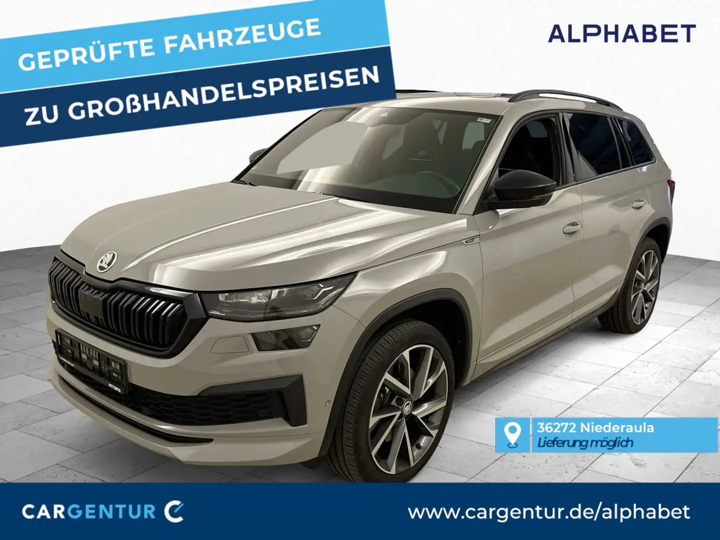Skoda Kodiaq 2.0 TDI Sportline 4x4 Virtual 360° AHK Pano Grey - 1