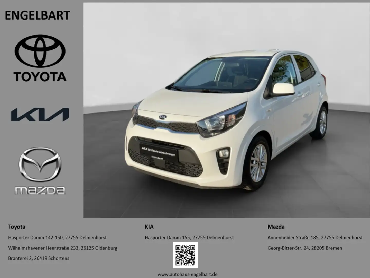 Kia Picanto Kia Dream Team 1.0 Navigation Rückfahrkamera Blanc - 1