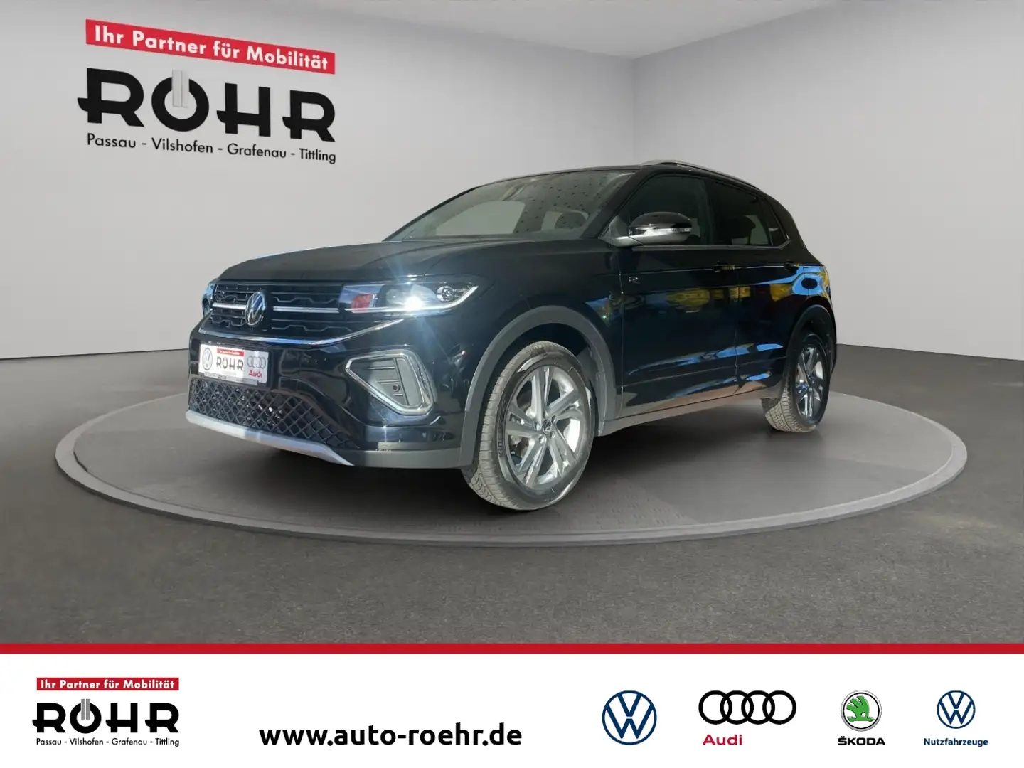 Volkswagen T-Cross R-Line (AHK.NAVI.PDC.ACC.DAB.SHZ) 1.5 TSI DSG Schwarz - 1