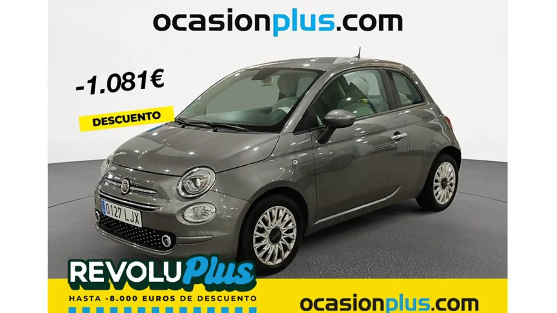 Fiat 500 1.2 Lounge MTA Gris - 1