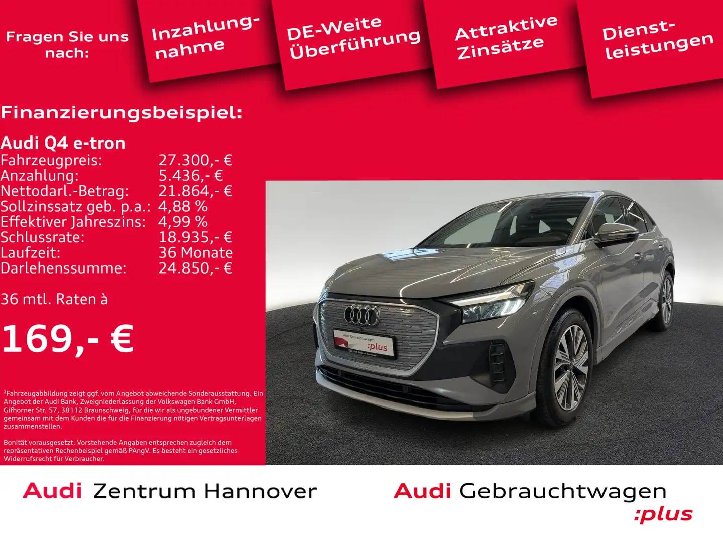 Audi Q4 e-tron Sportback Advanced 35 Sportsitze Navi Grau - 2