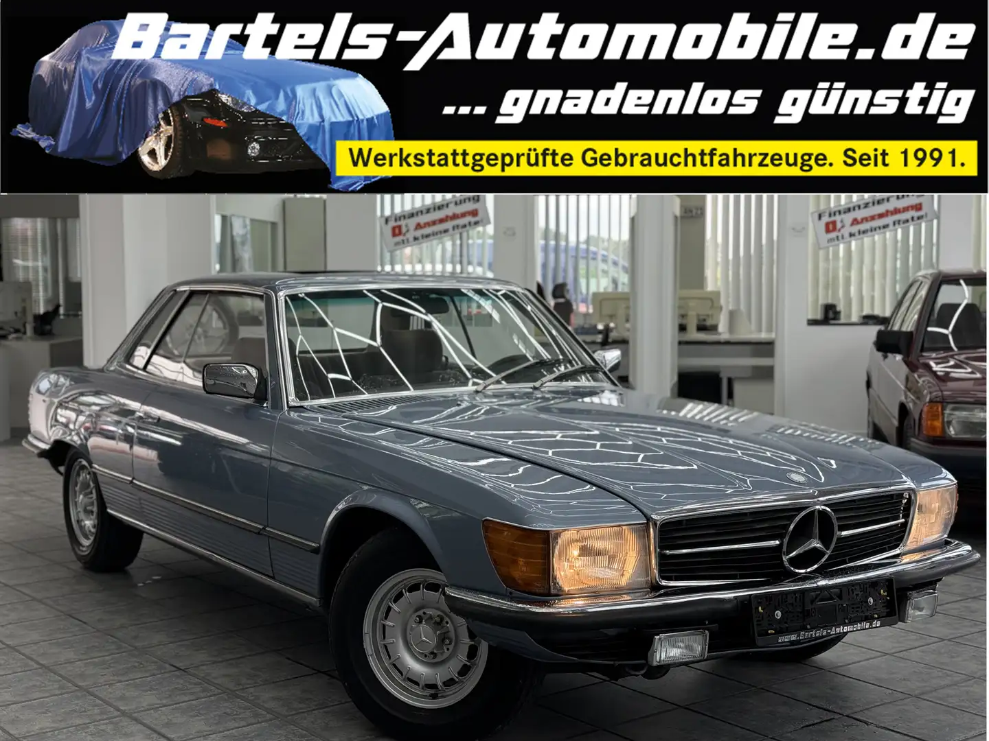 Mercedes-Benz SLC 280 Automatik, El Schiebedach, Service Neu Blau - 1