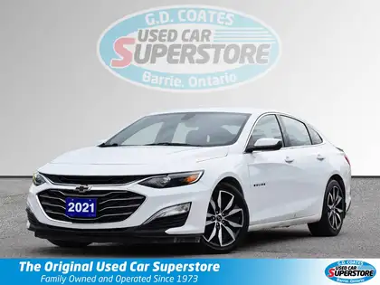 White 2021 Chevrolet Malibu Sedan Front-Wheel Drive Automatic