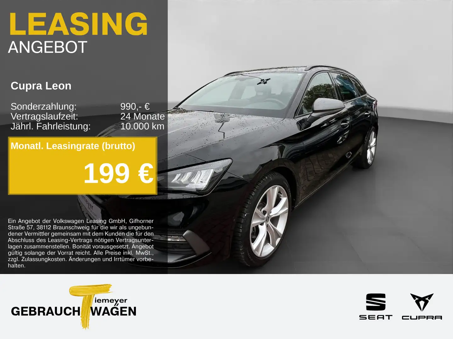 CUPRA Leon Sportstourer 2.0 TDI DSG FR AHK PARKLENK KA Nero - 1