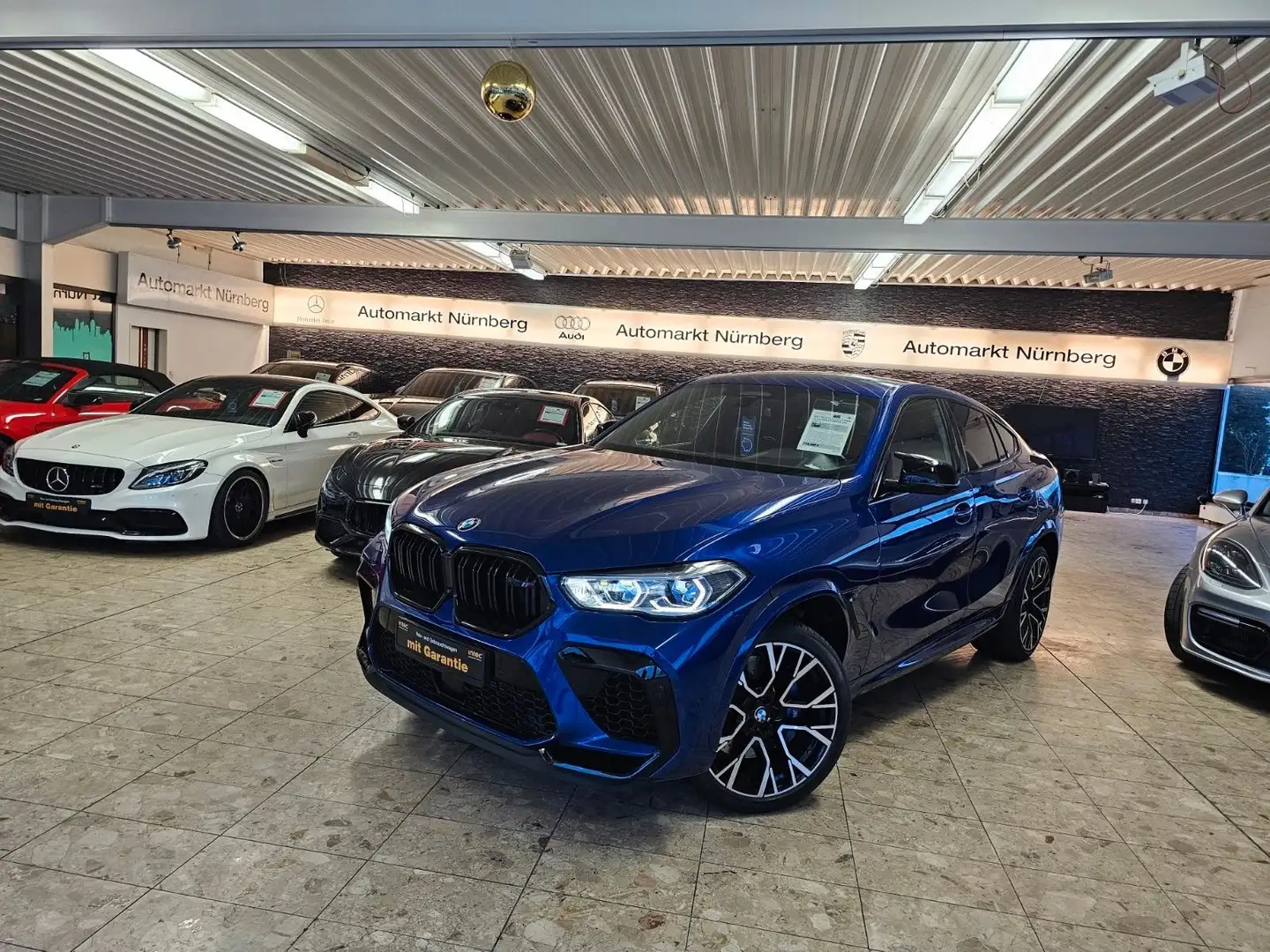 BMW X6 M Competition/B&W/HuD/LASER/KAMERA-360/Soft-Close Синій - 2