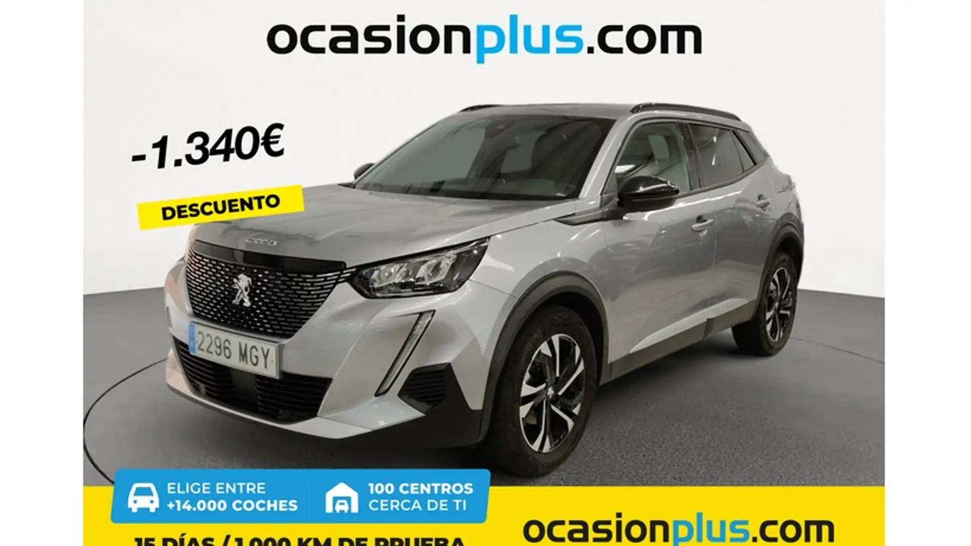 Peugeot 2008 1.2 PureTech S&S Allure 100 Gris - 1