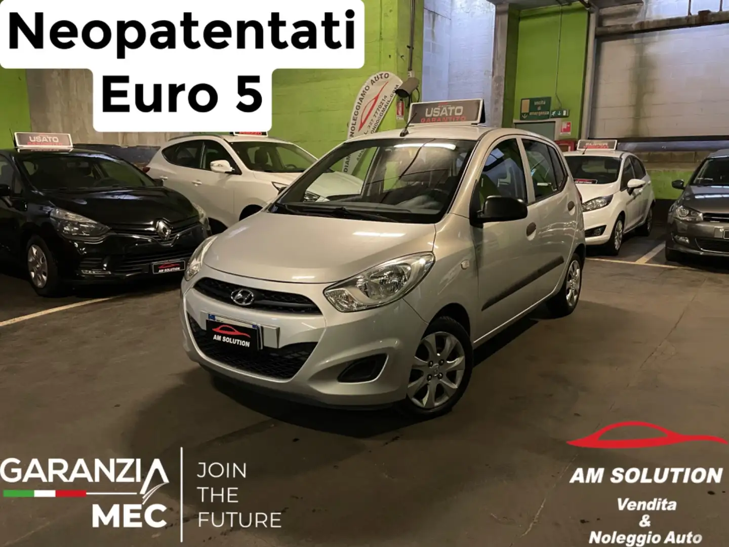 Hyundai i10 1.1 Neopatentati Euro 5 *135.000km* Argento - 1