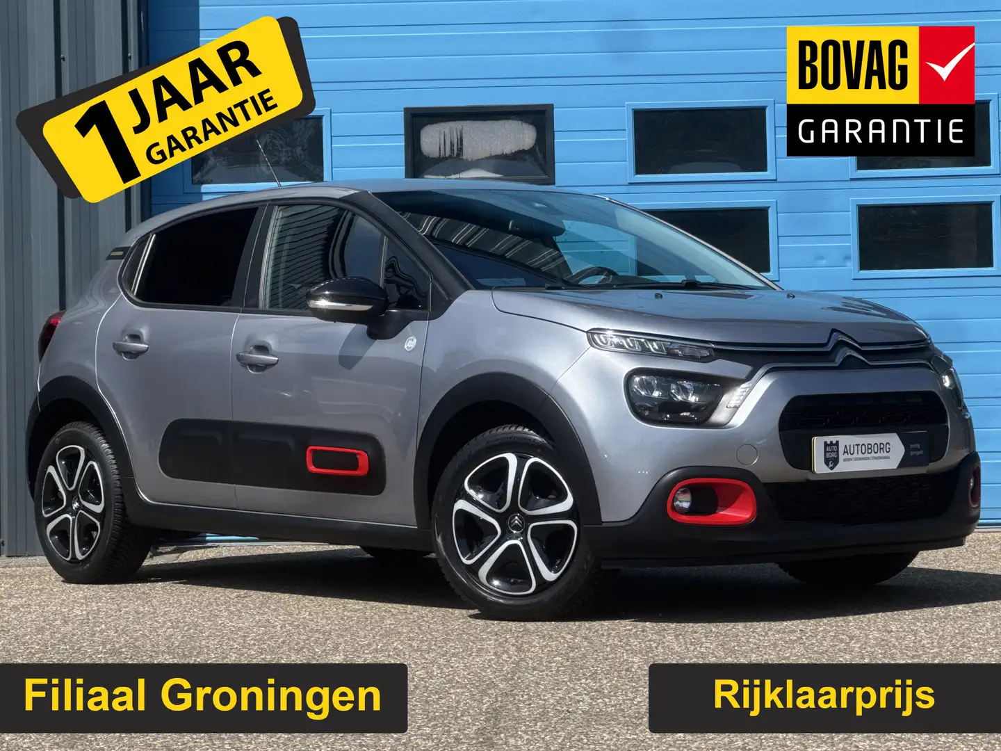Citroen C3 1.2 PureTech C-Series GRATIS Afleverpakket! | Clim Gris - 1