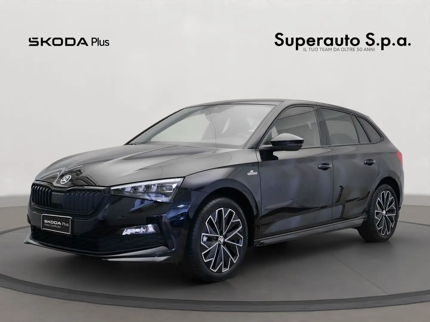 Skoda Scala 1.0 TSI 110 CV Monte Carlo Zwart - 1