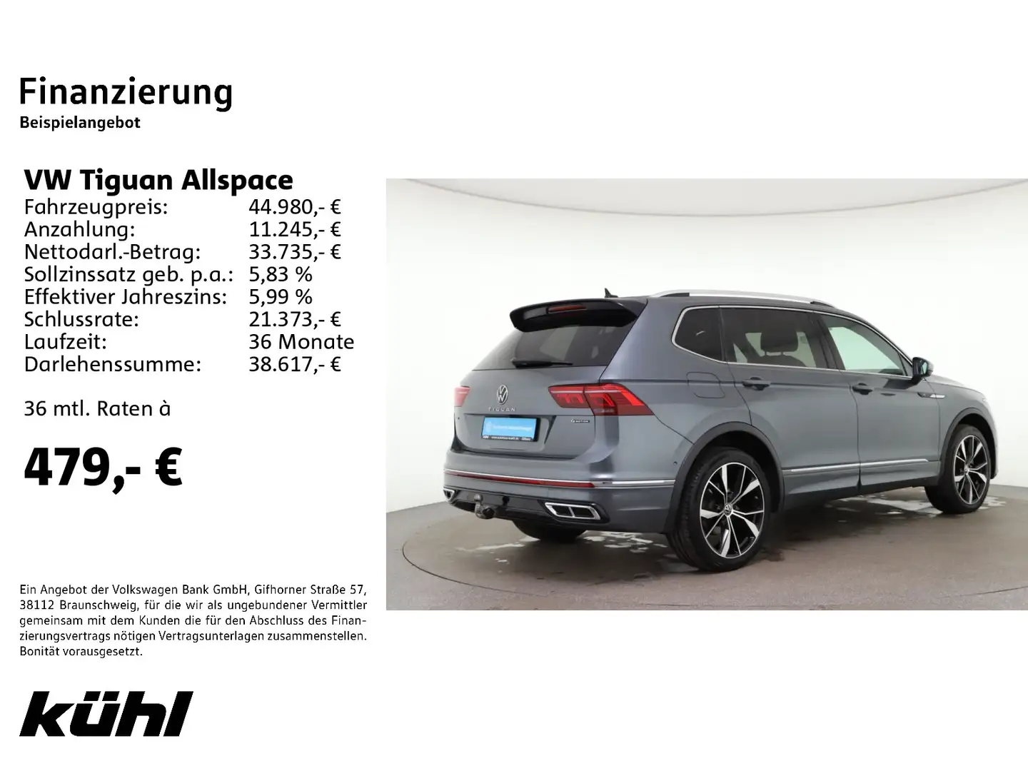 Volkswagen Tiguan Allspace 2.0 TDI 4M DSG R-Line IQ.Light A Grau - 2
