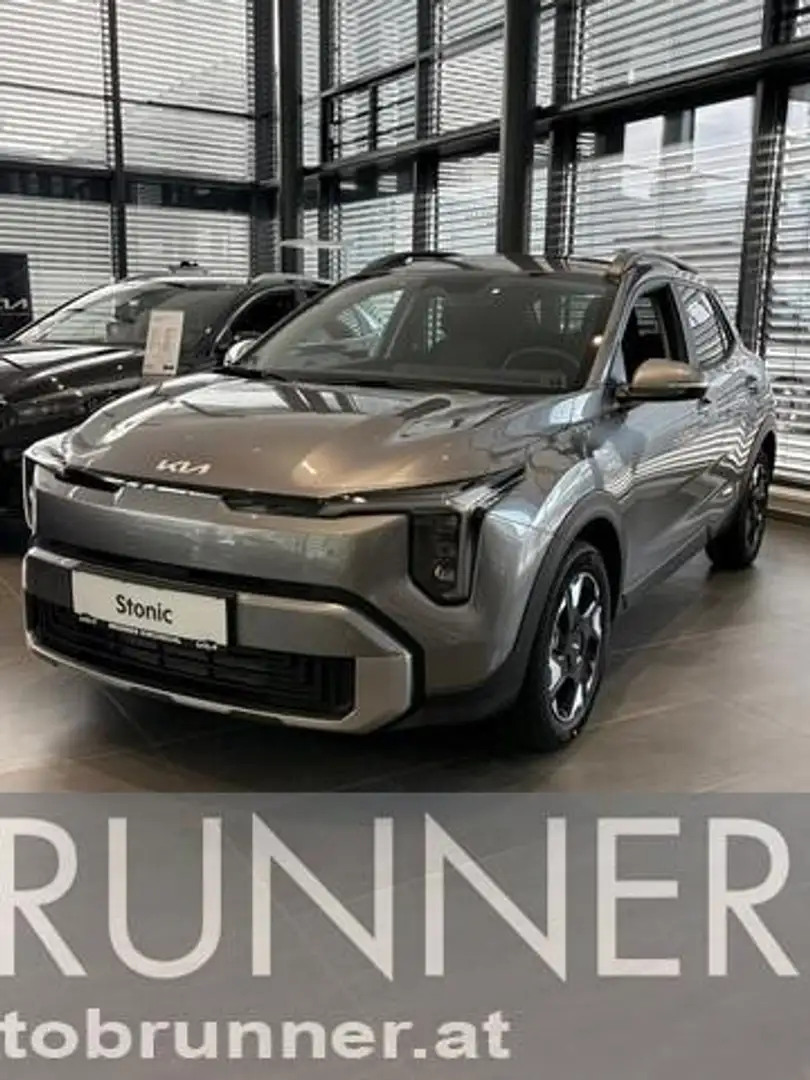 Kia Stonic 1,0 TGDI GPF 48V MHEV Silber DCT7 Grau - 1