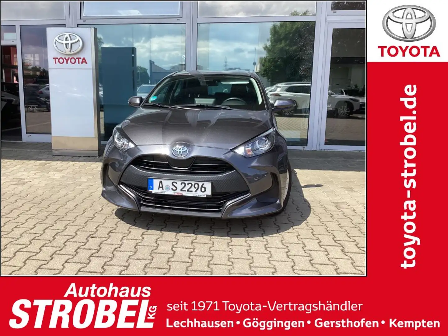 Toyota Yaris 1.0 VVT-i Comfort Grau - 1